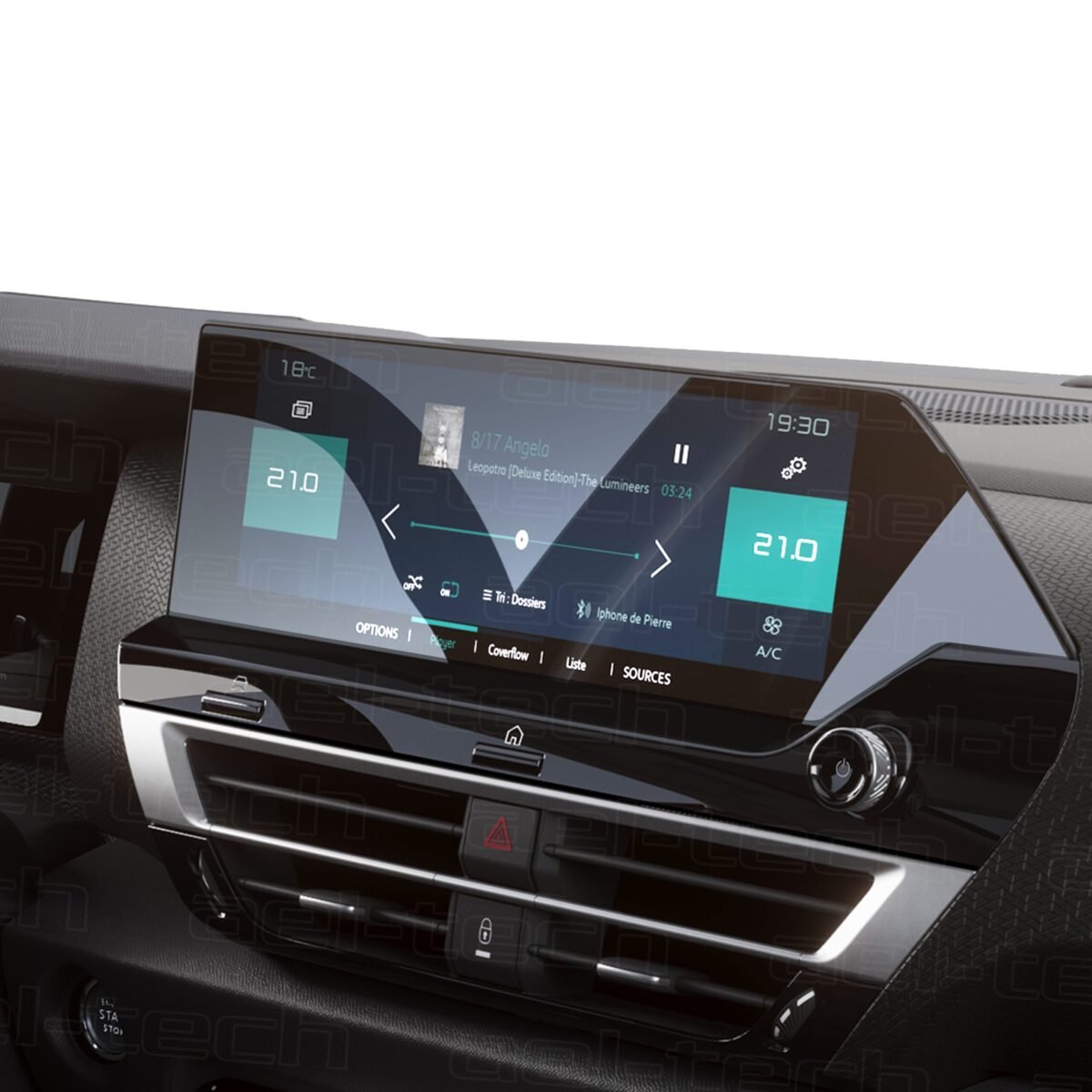 Citroen C4 SUV, C4 X, 2021-2024 Uyumlu Navigasyon 9H Nano Ekran Koruyucu - Görsel 2