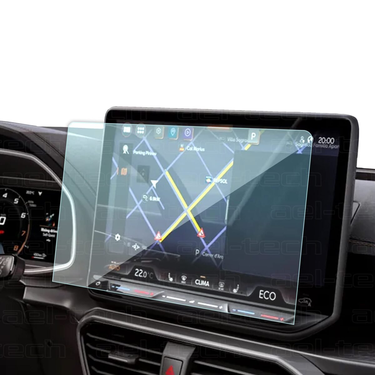Cupra Formentor 2024-2025 Uyumlu 12.9 İnç Navigasyon 9H Nano Ekran Koruyucu - Görsel 1