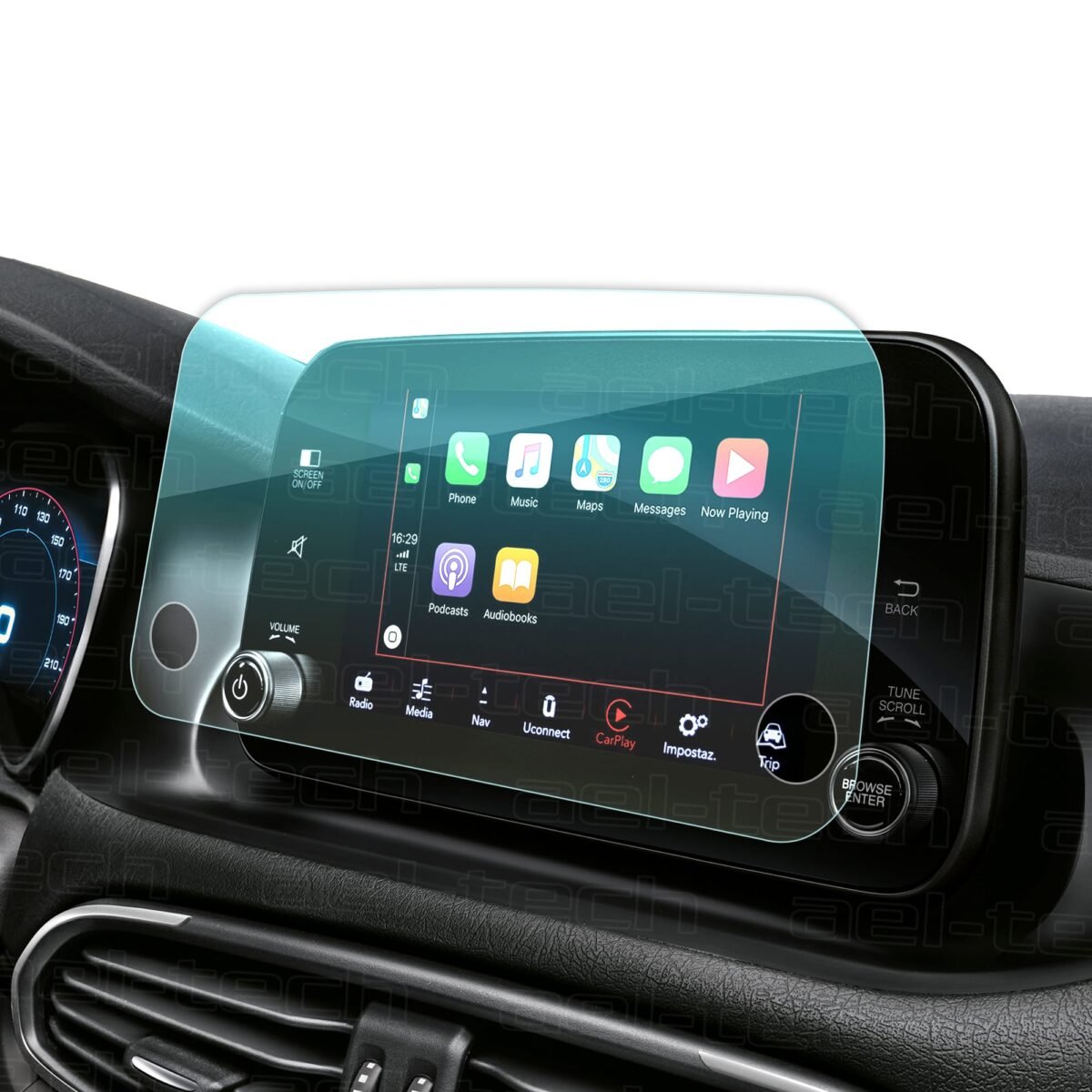 Fiat Egea Uyumlu 7 İnç Navigasyon Temperli Cam Ekran Koruyucu - Görsel 1