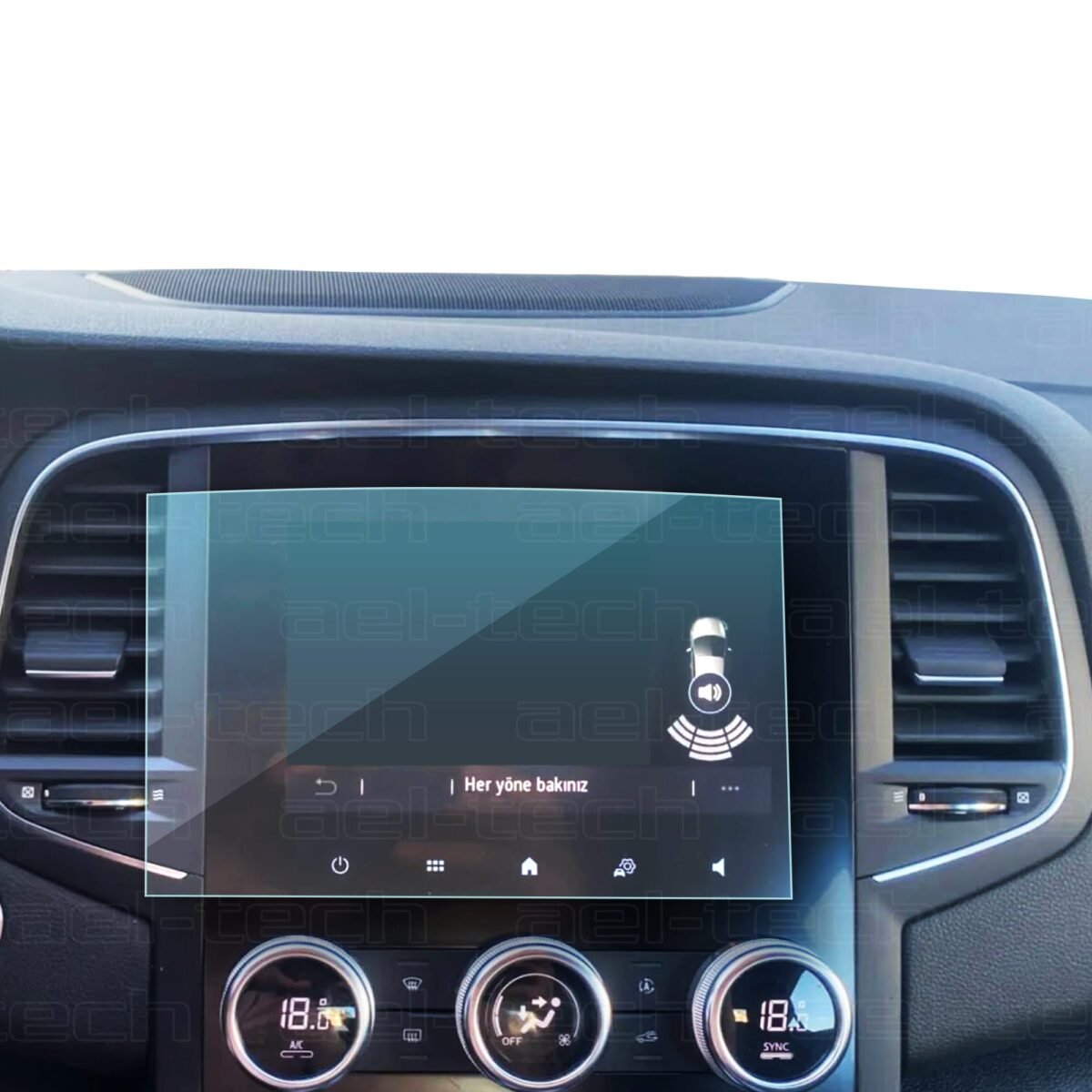 Renault Megane Touch/Icon 2023 Uyumlu 7 İnç Navigasyon 9H Nano Ekran Koruyucu - Görsel 1