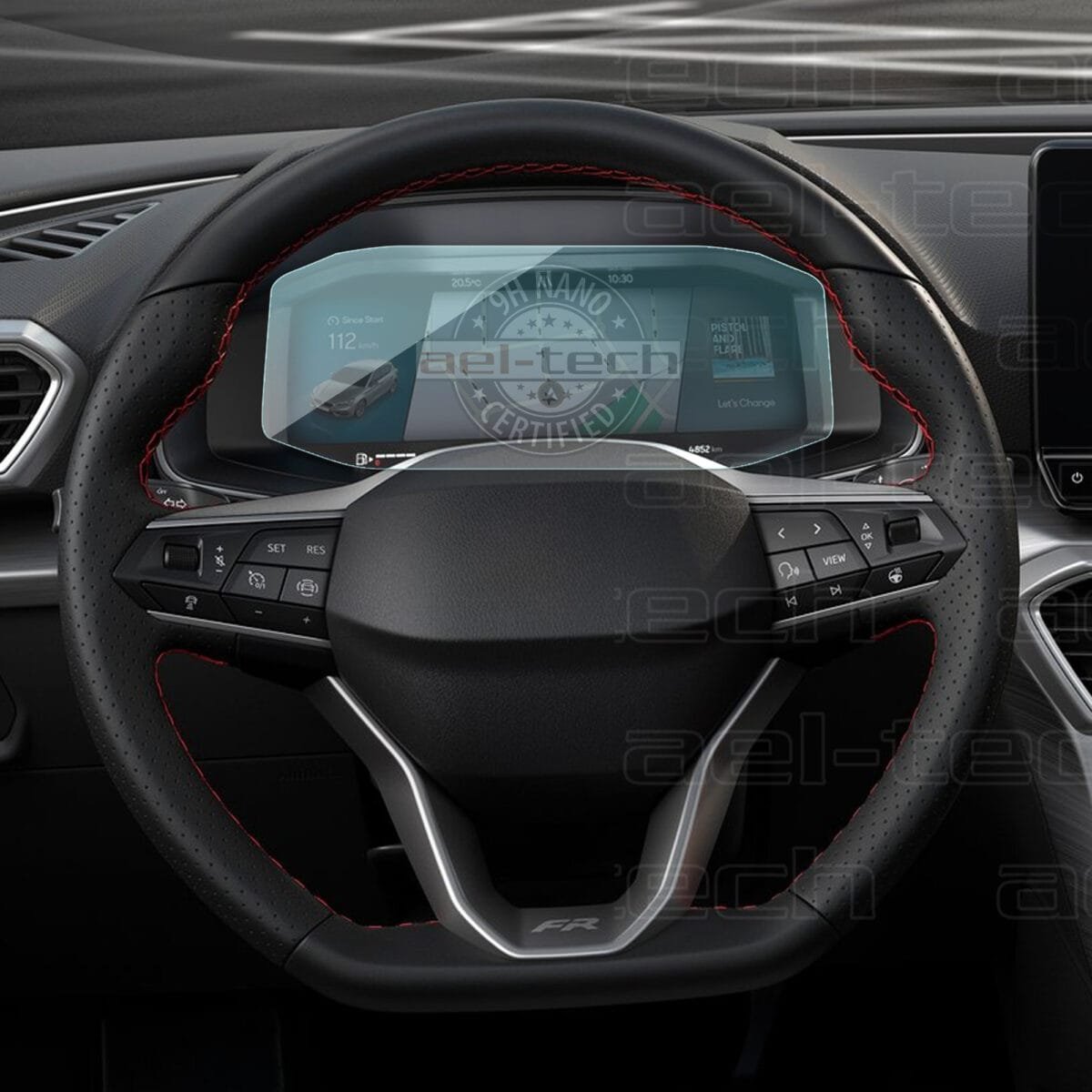 Cupra Leon Uyumlu 10.25 İnç Dijital Gösterge 9H Nano Ekran Koruyucu - Görsel 1