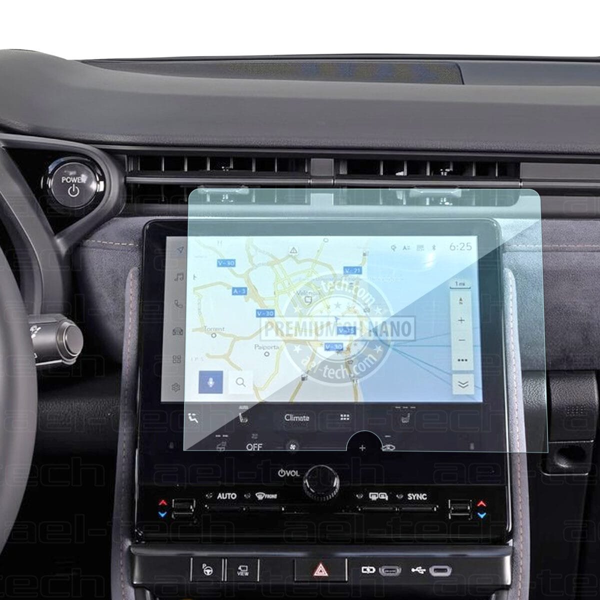 Lexus LBX 2024-2025 Uyumlu 9.8 İnç Navigasyon 9H Nano Ekran Koruyucu - Görsel 1