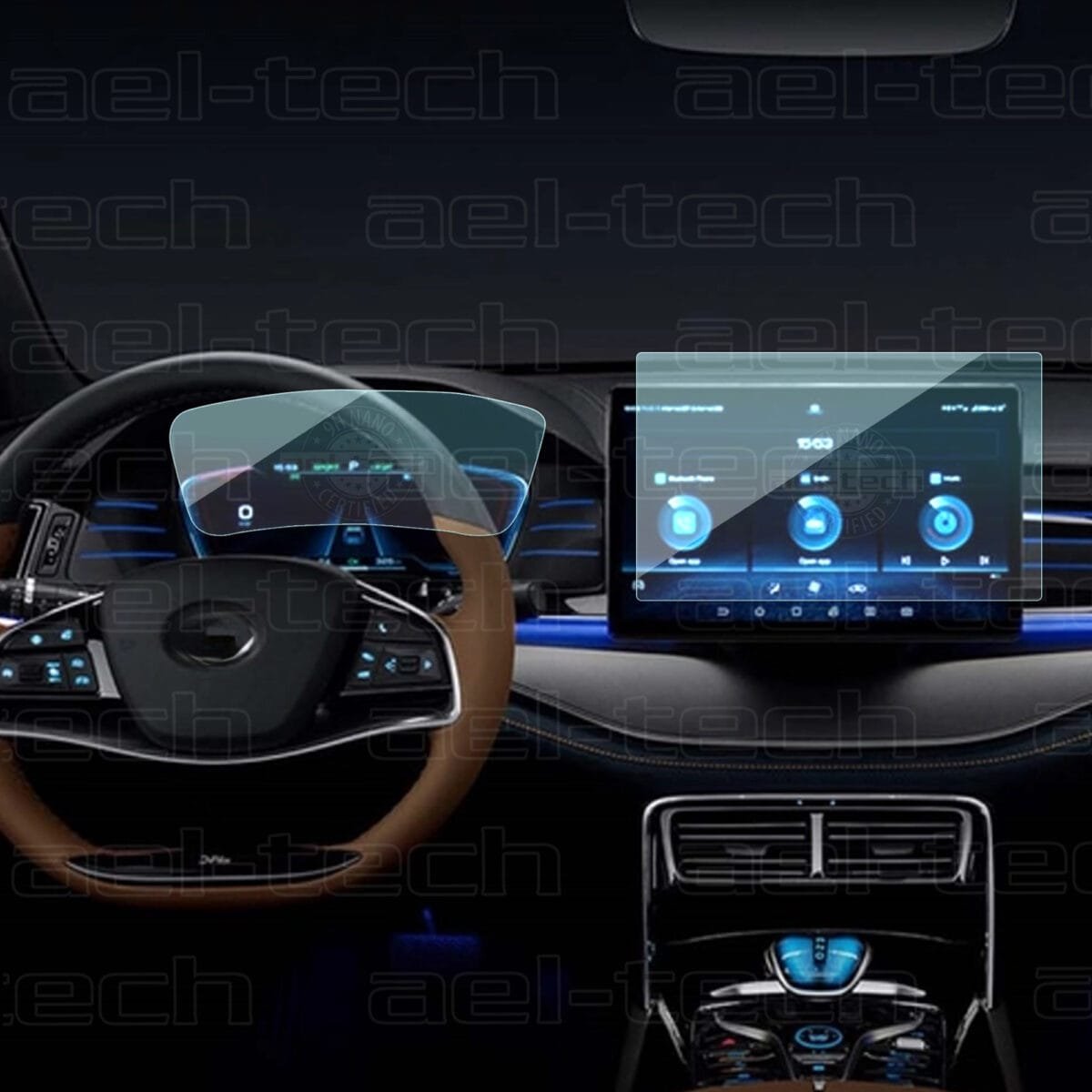 Byd Tang 15,6 Inç Navigasyon Ve 12,3 Inç Dijital Gösterge 9h Nano Koruyucu 2’li Set - Görsel 1