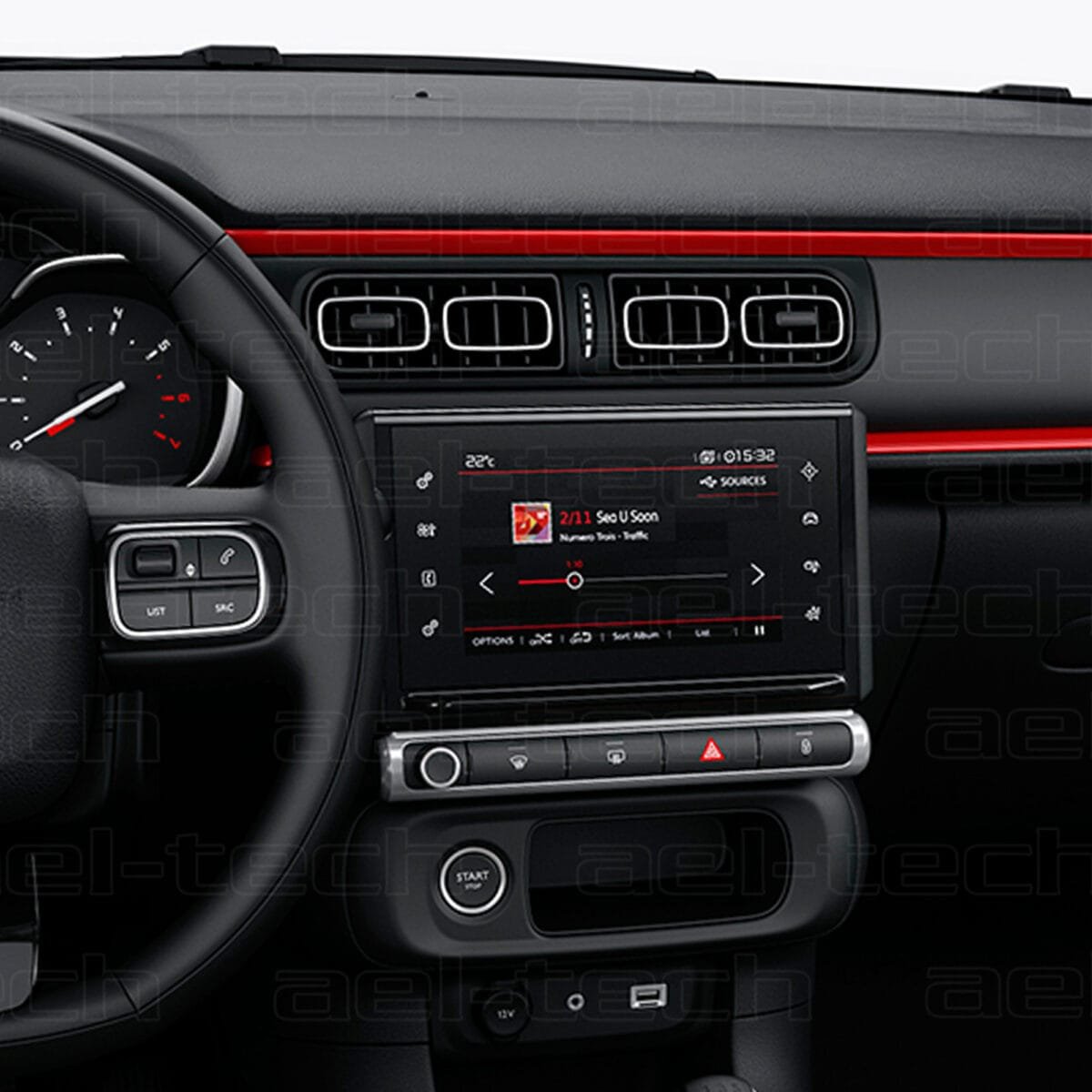 Citroen C3  7 inç Navigasyon  9H Nano Koruyucu - Görsel 2