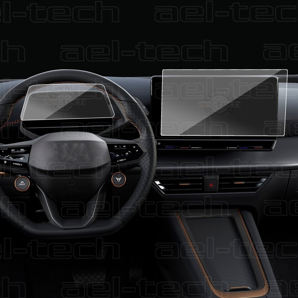 Cupra Born Navigasyon Ve Dijital Gösterge 9h Nano Koruyucu 2’li Set - Görsel 1