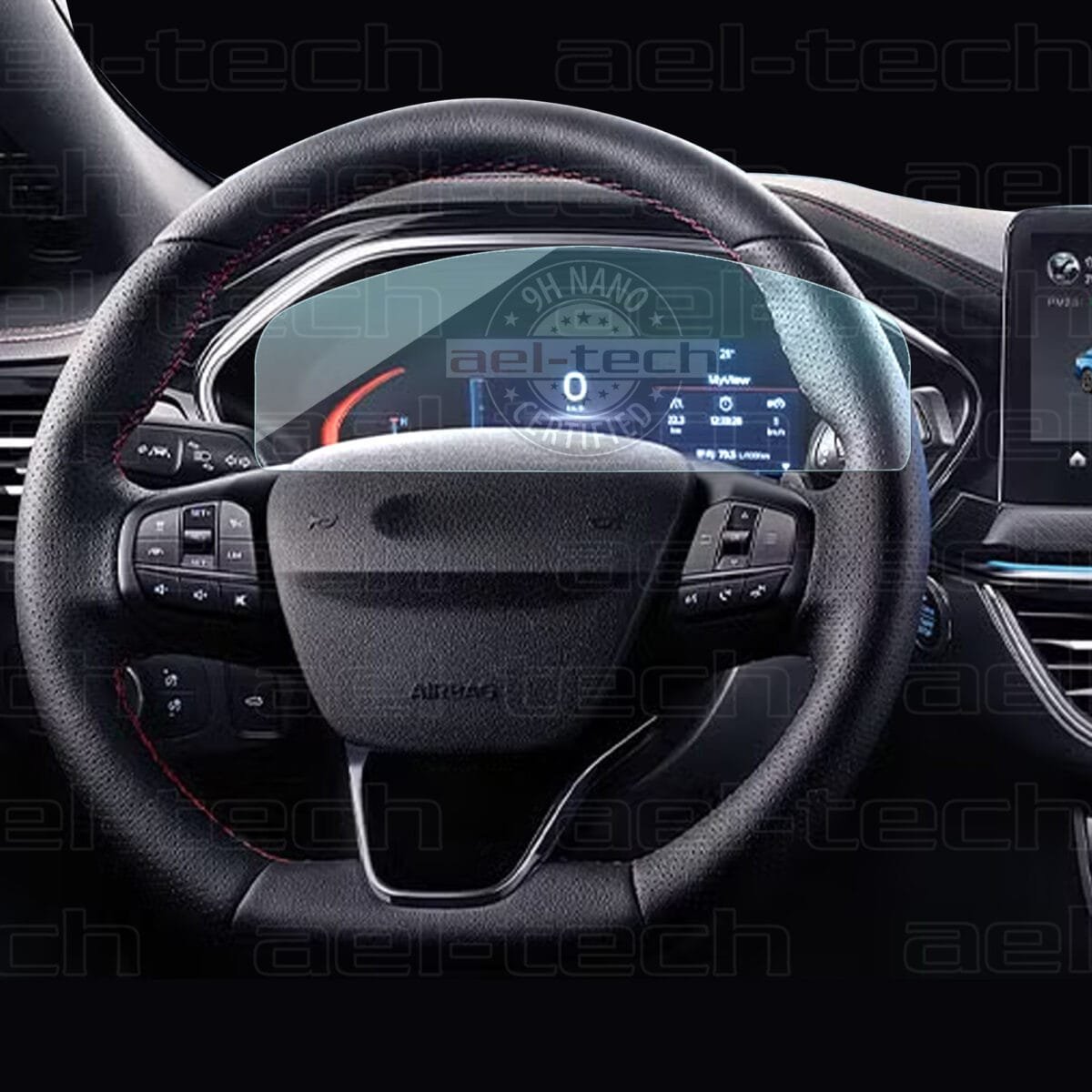 Ford Focus Uyumlu 12,3 İnç Dijital Gösterge 9H Nano Ekran Koruyucu - Görsel 1
