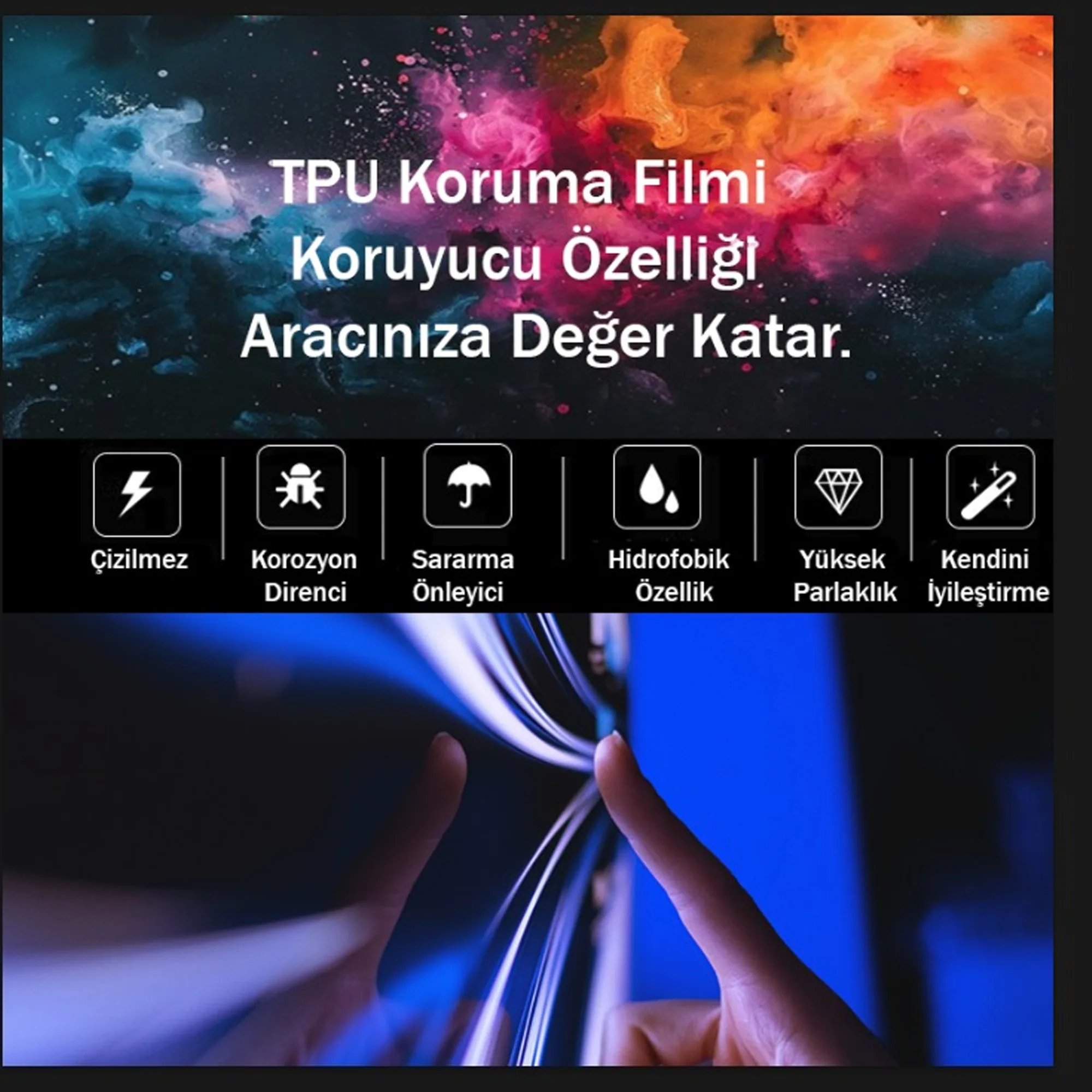 Peugeot 3008 Uyumlu Vites Etrafı Piano Black TPU Koruyucu 2 li Set 2024-2026 - Görsel 4