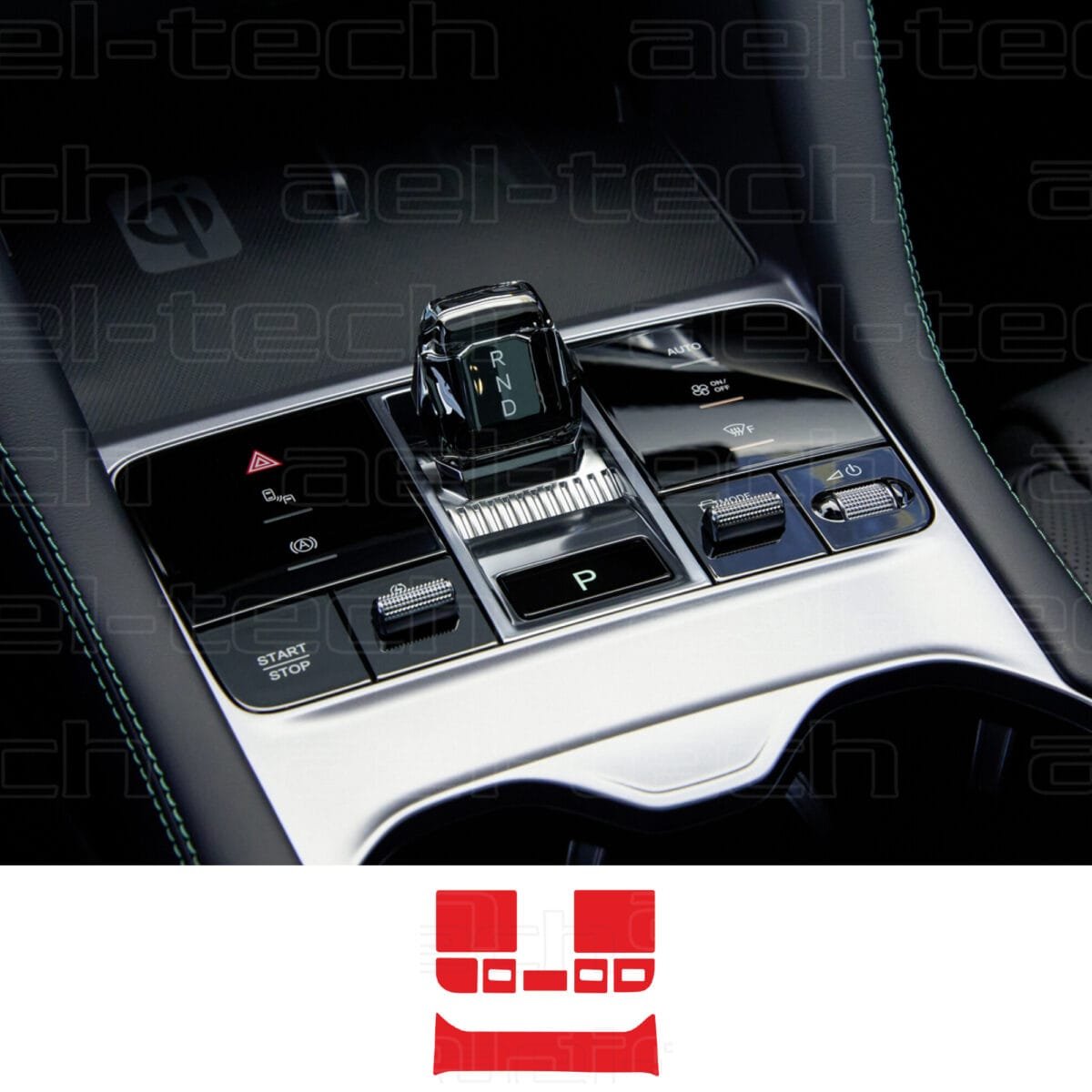 BYD Seal U Dm-i Uyumlu Vites Etrafı Piano Black TPU koruyucu 8 li Set - Görsel 2
