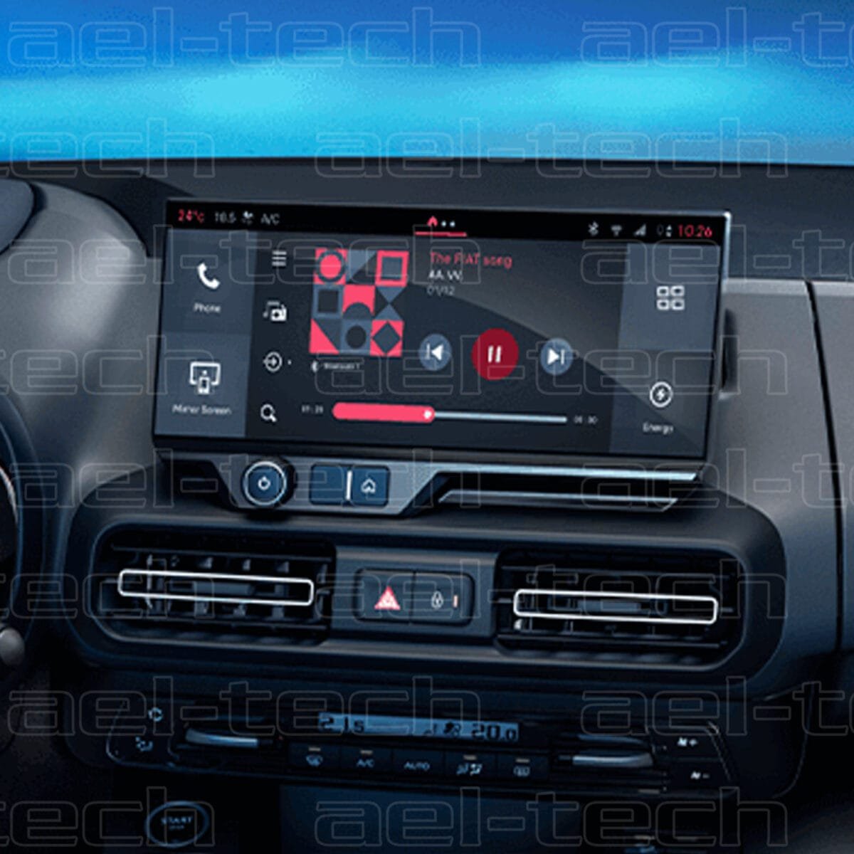 Fiat Doblo Uyumlu 10 inç Navigasyon 9H Nano Ekran Koruyucu - Görsel 2