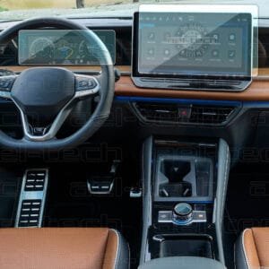 Volkswagen Tiguan Uyumlu 10 inç Dijital Gösterge, 15inç Navigasyon ve Home Tuşu 9H Nano Ekran Koruyucu 3 lü Set