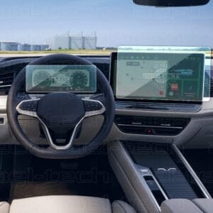 Volkswagen Passat Uyumlu 10 inç Dijital Gösterge ve 15inç Navigasyon 9H Nano Ekran Koruyucu 2 li Set