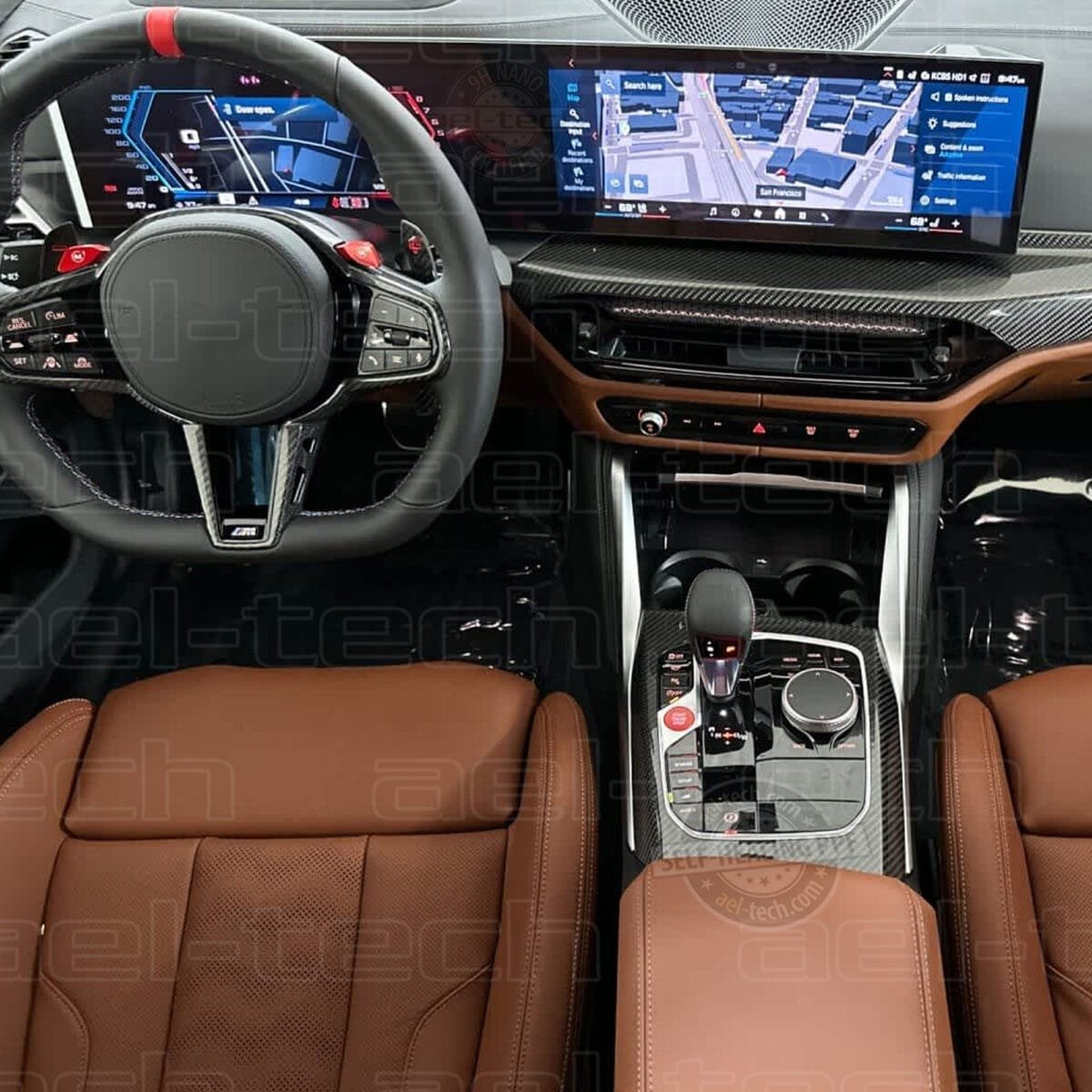Bmw M3 Compitetion Uyumlu Navigasyon,Dijital Gösterge ve Vites Etrafı Nano ve Piano Black 9H Tpu Koruyucu 2 li set - Görsel 2