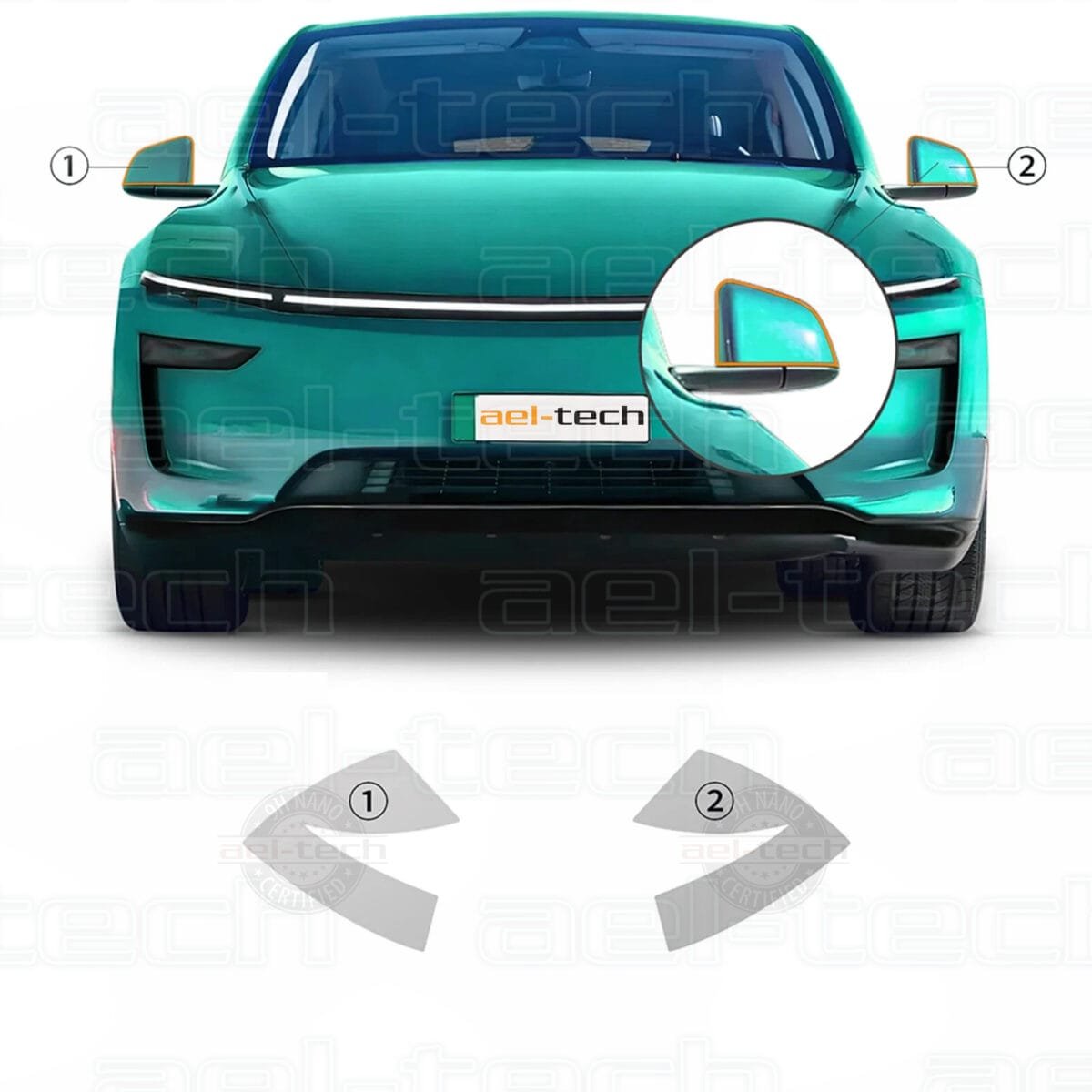 Tesla Jüniper Uyumlu Dikiz Aynası Üstü Tpu Koruyucu 2025 - Görsel 2
