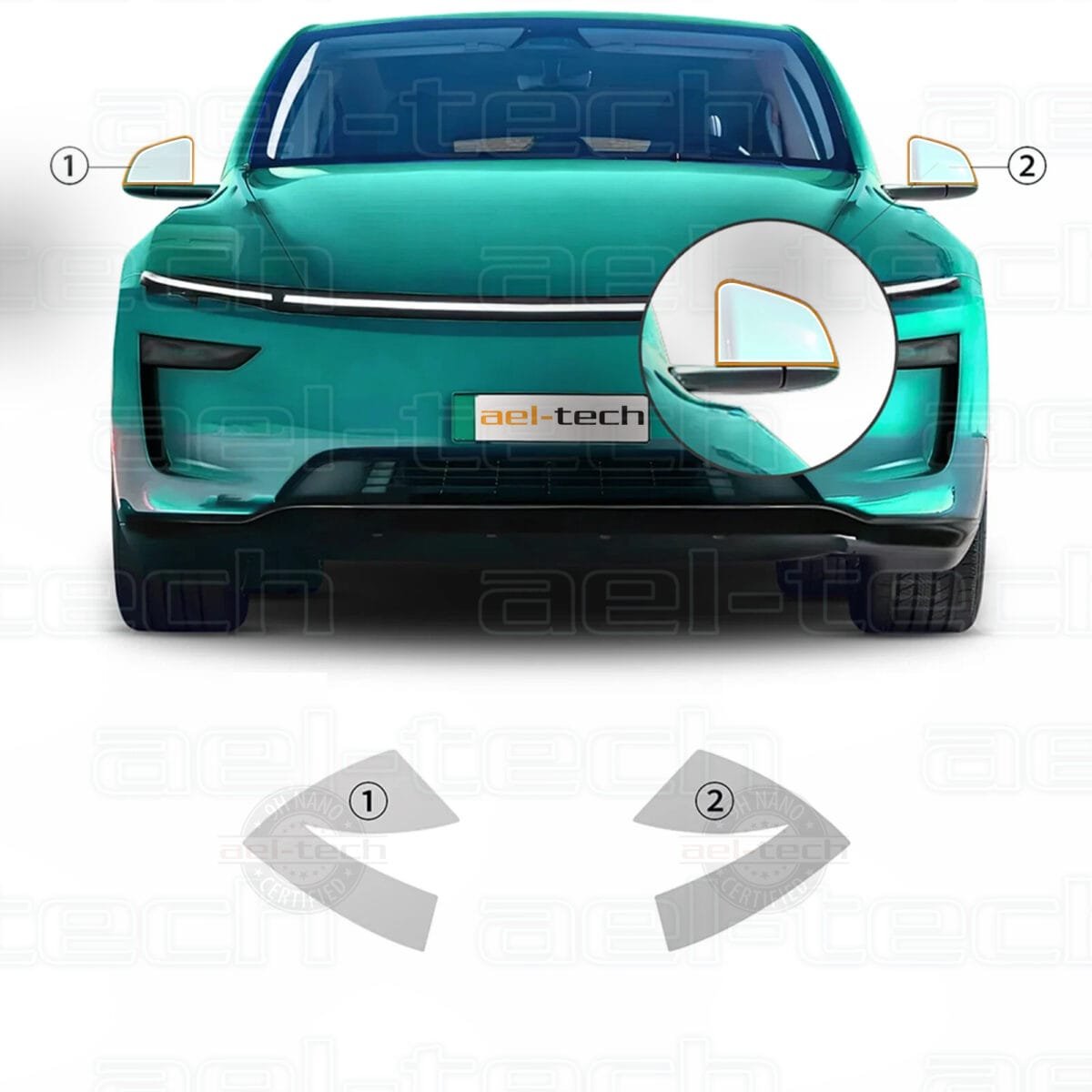 Tesla Jüniper Uyumlu Dikiz Aynası Üstü Tpu Koruyucu 2025 - Görsel 1