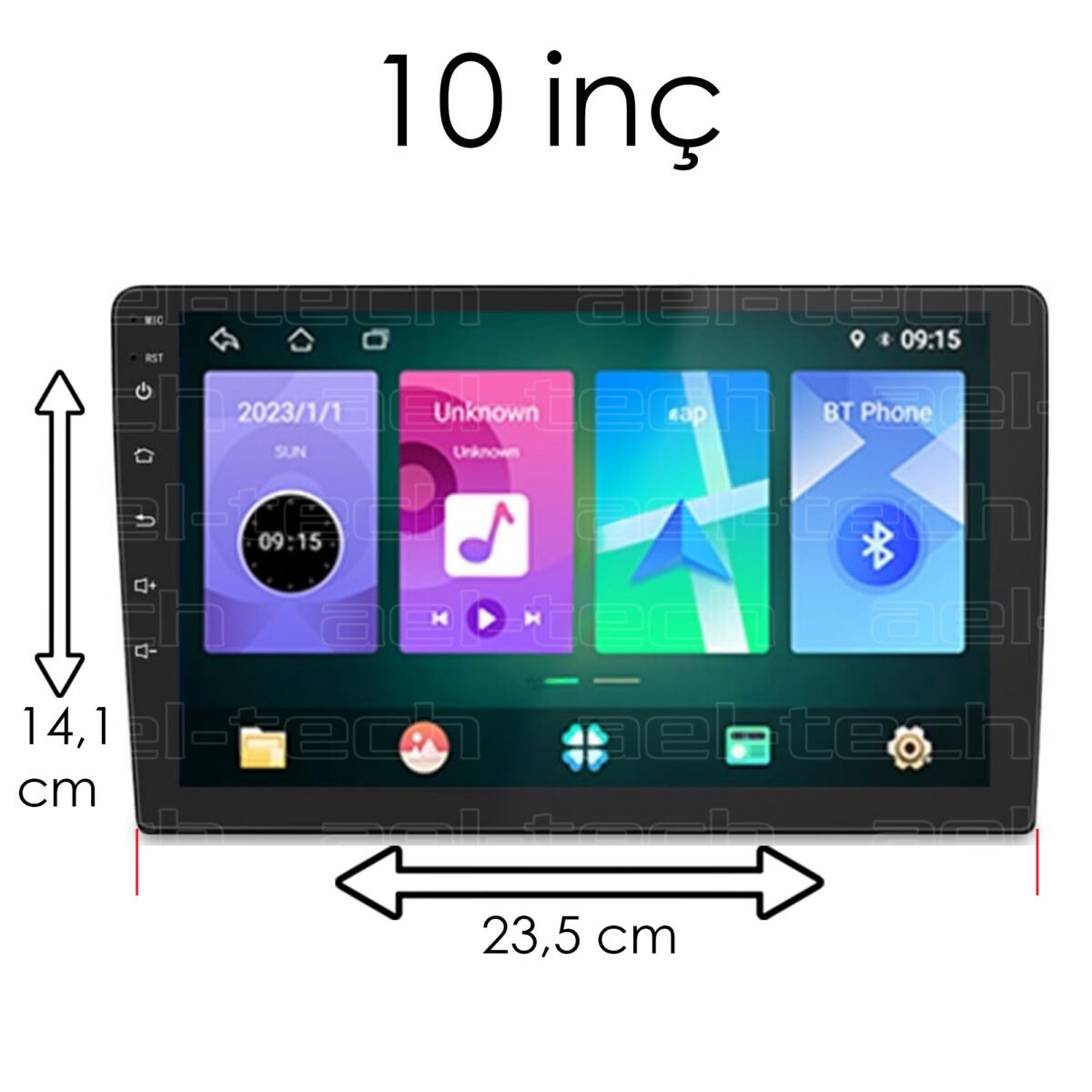 10 inç Universal Uyumlu Mat 9H Nano Ekran Koruyucu - Görsel 2