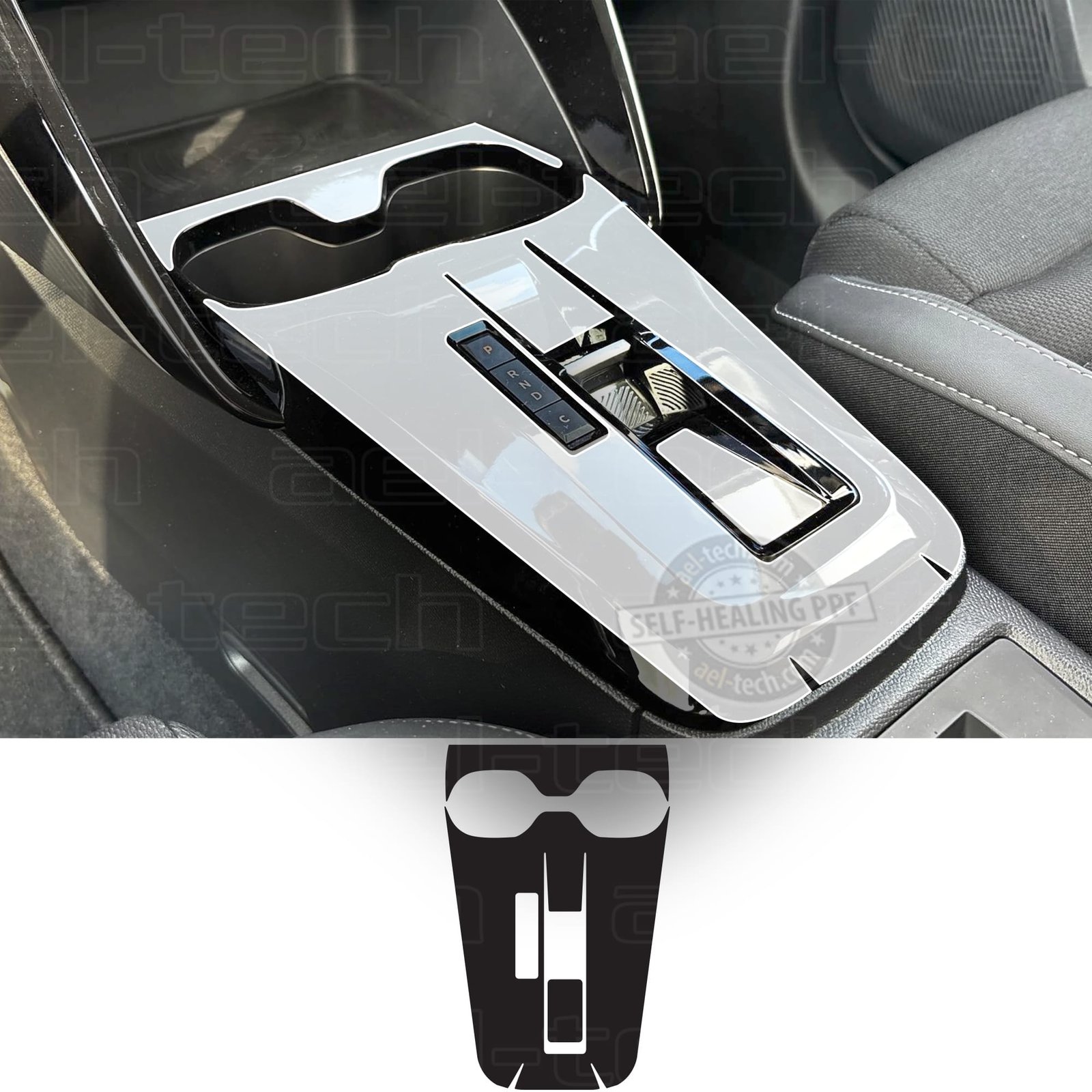 CitroenC3AircrossVitesEtrafınnn Citroen C3 Aircross Ve E-c3 Uyumlu Vites Etrafı Piano Black Tpu Koruyucu 2025-2026 - Görsel 1