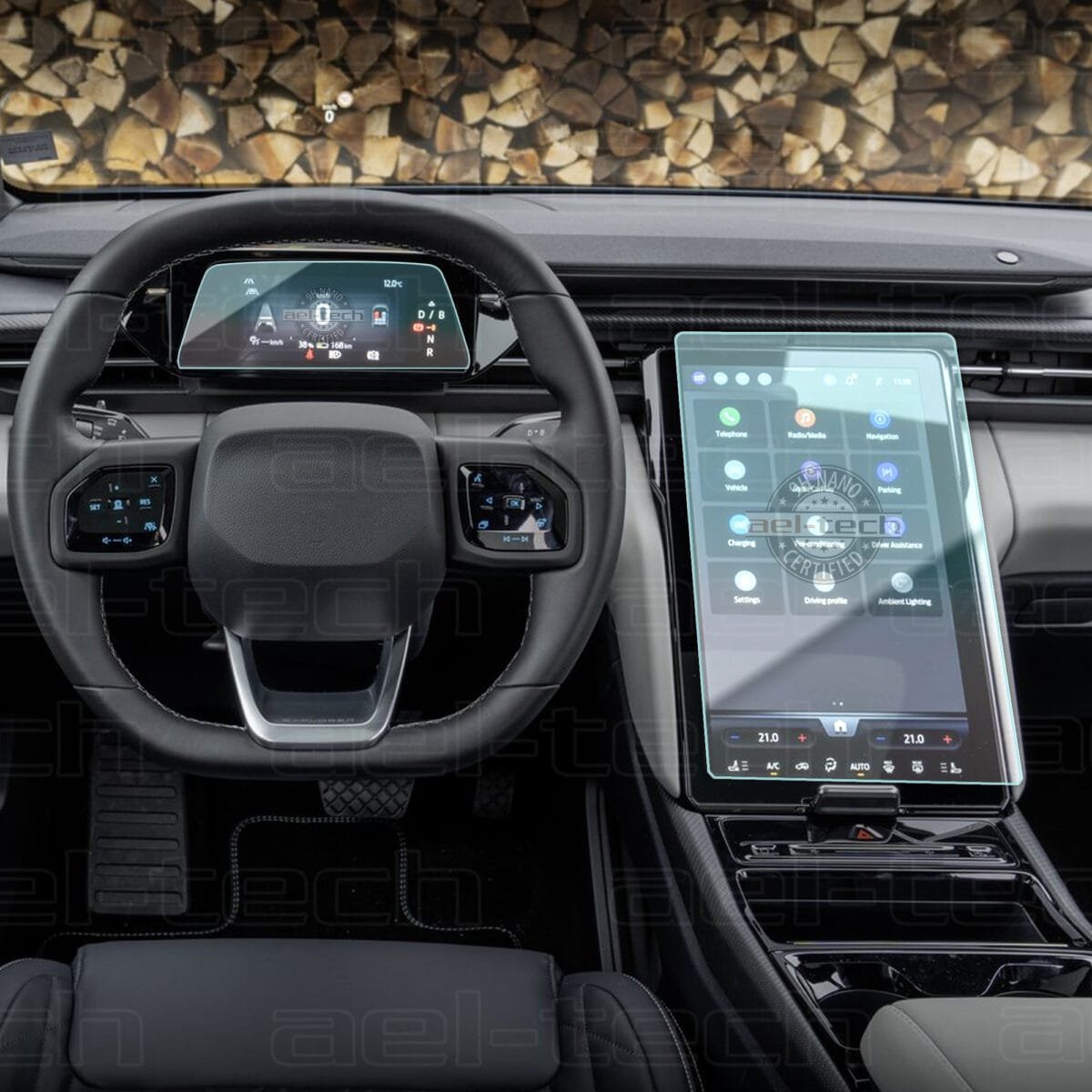 Ford Explorer Uyumlu Navigasyon ve Dijital Gösterge 9H Nano Ekran Koruyucu 2li Set - Görsel 1