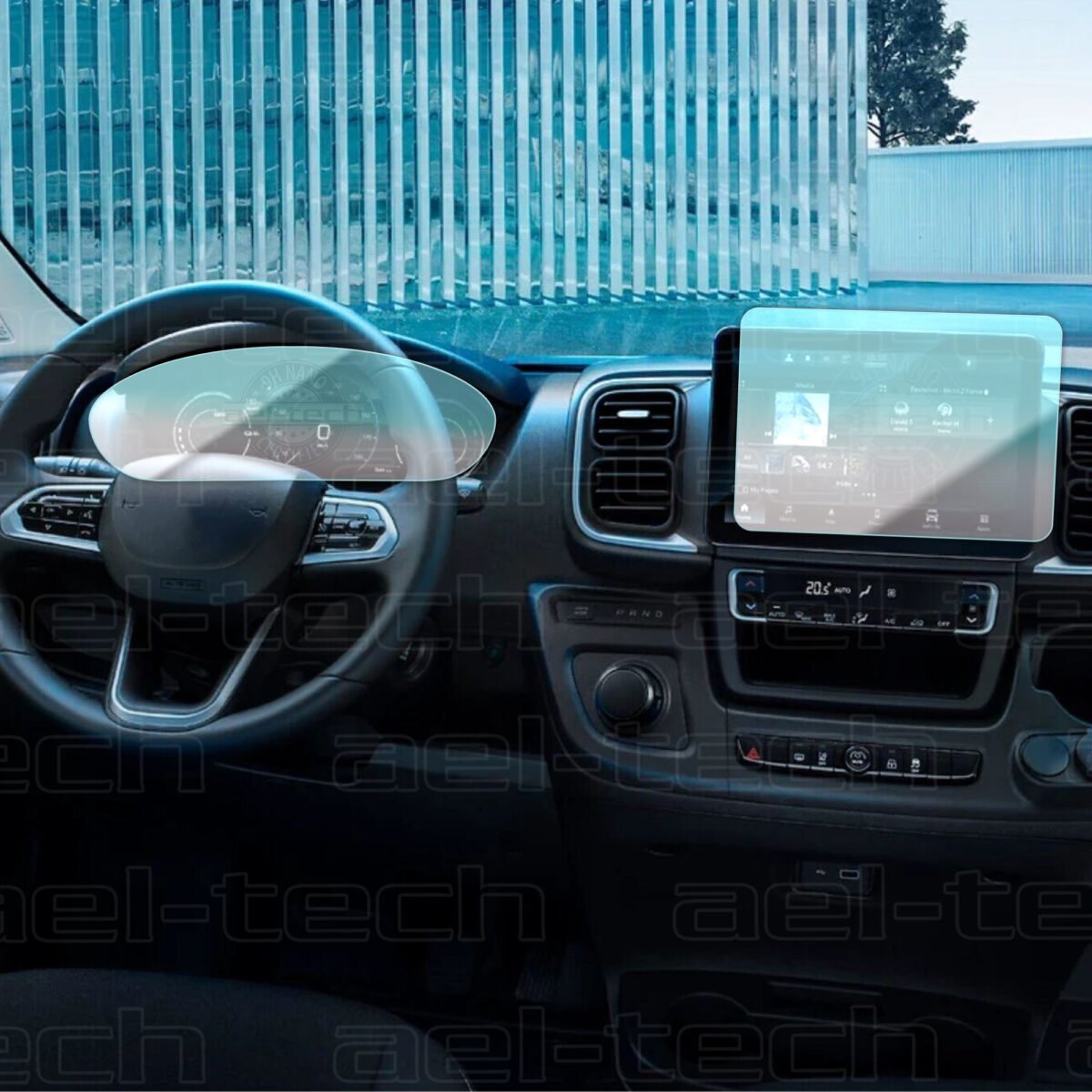 Peugeot Boxer Uyumlu Dijital Gösterge ve Multimedya 9H Nano Ekran Koruyucu 2li Set 2025 - Görsel 1