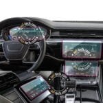 Audi A8/A8L Navigasyon,Dijital Gösterge,Klima Kontrol ve Arka Tablet Uyumlu 9H Nano Ekran Koruyucu 4’lü Set 2022-2026