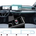 Volkswagen Tiguan Uyumlu 10 inç Dijital Gösterge,12,9 inç Navigasyon,Sağ Panel ve Home Tuşu 9H Nano Ekran Koruyucu 4lü Set - Görsel 2