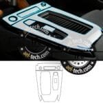 Audi A6 Uyumlu Vites Etrafı Piano Black Konsol Tpu Koruyucu 2025-2026