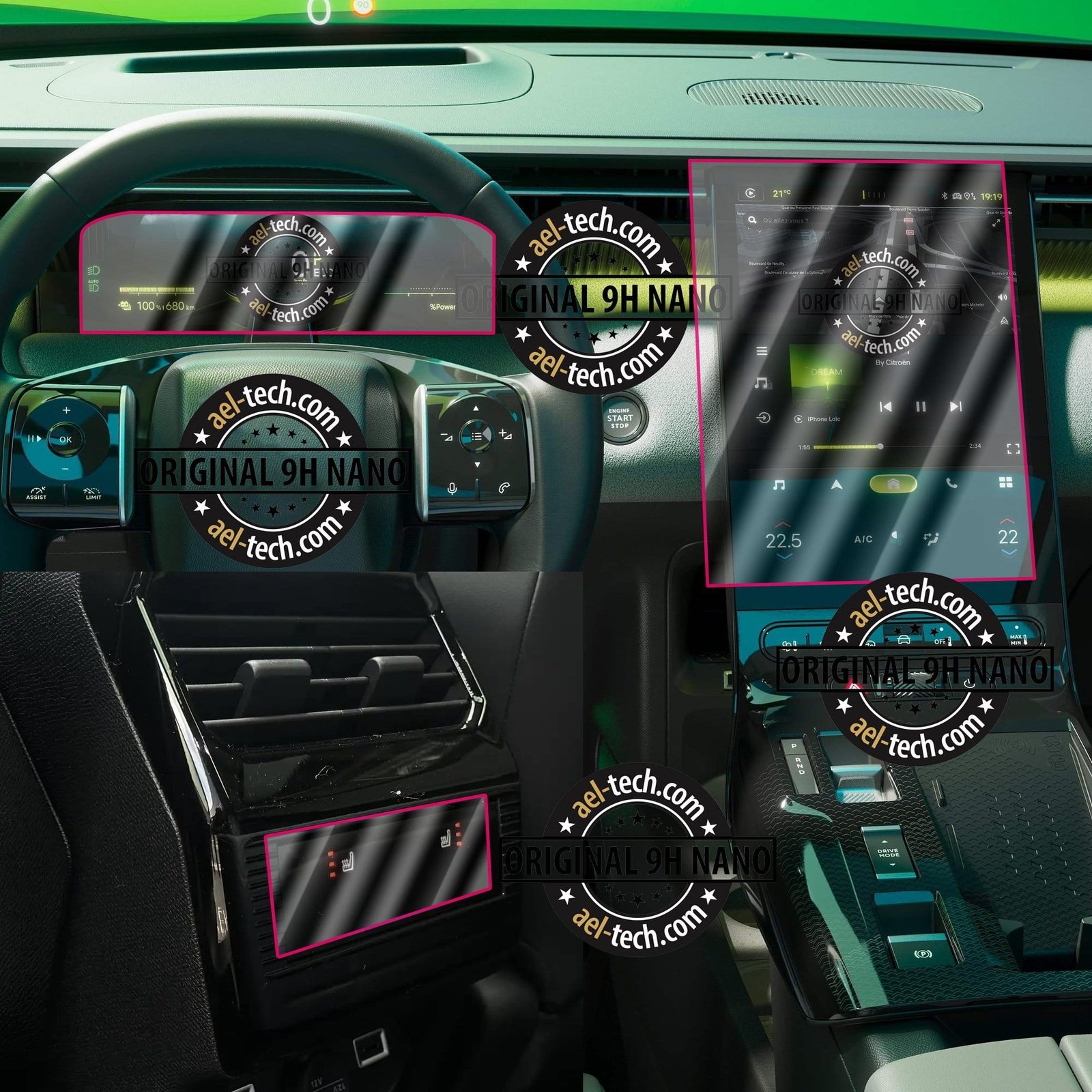 d771ed49cf369585256e9a5a4456fc3b.jpg Citroen C5 Aircross Uyumlu Navigasyon,Dijital Gösterge ve Arka Klima Kontrol 9h Nano Koruyucu 3lü S - Görsel 1