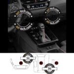 Toyota Corolla Cross Uyumlu Vites Etrafı,Vites Göstergeve Klima Üstü Piano Black Tpu Koruyucu 3lü Set 2025