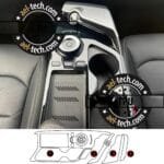 Kia EV6 Uyumlu Vites Etrafı Piano Black TPU Koruyucu 4lü Set 2022-2026 - Görsel 2