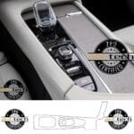 Volvo XC90 Uyumlu Vites Etrafı Piano Black TPU Koruyucu 2019-2024 - Görsel 2