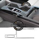 Ssangyong Torres Uyumlu Vites Etrafı Piano Black TPU Koruyucu 2025-2026