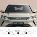 Byd Atto 2 Uyumlu Ön Panjur ve Far Tpu Koruyucu 3'lü Set 2025-2026 - Görsel 2