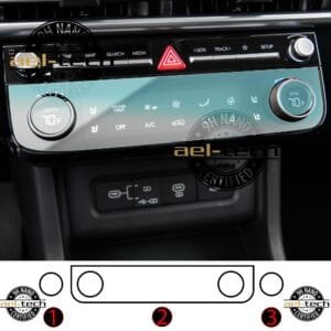 Hyundai Tucson Uyumlu Dijital Klima Ve Klima Üstü 9h Nano Ekran Koruyucu 3'lü Set 2024-2026