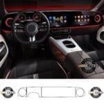 Mercedes CLA/GLC EV Uyumlu Dijital Gösterge ve Navigasyon 9H Nano Ekran Koruyucu 4'lü Set 2025-2026 - Görsel 2