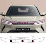 Byd Atto 2 Uyumlu Ön Panjur ve Far Tpu Koruyucu 3'lü Set 2025-2026
