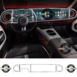 Mercedes CLA/GLC EV Uyumlu Dijital Gösterge ve Navigasyon 9H Nano Ekran Koruyucu 4'lü Set 2025-2026