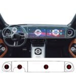 Mercedes GLB Uyumlu Dijital Gösterge ve Navigasyon 9H Nano Ekran Koruyucu 4'lü Set 2026-2027