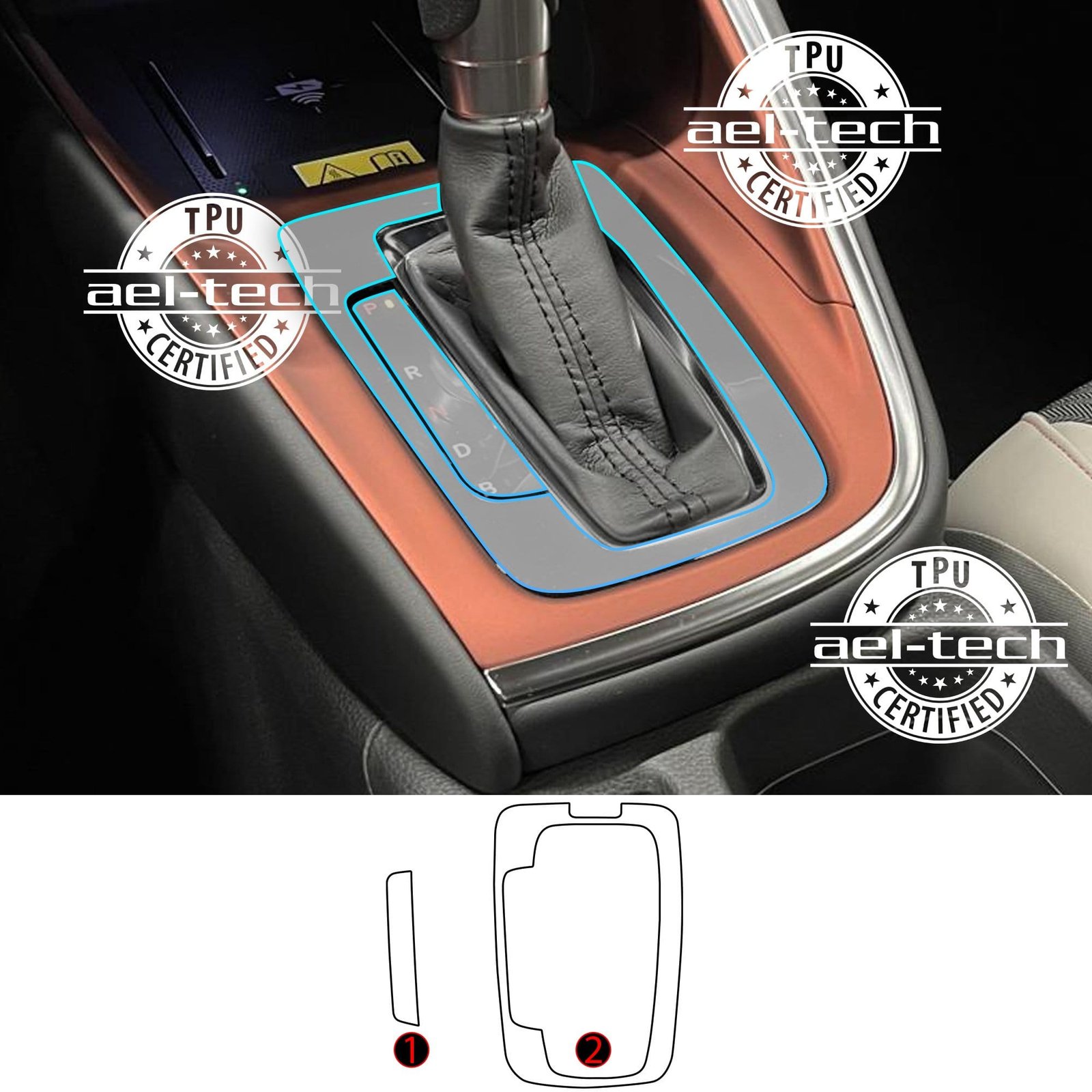 407142fda85a7d264db00f87a10958b5.jpg Honda Hr-V Uyumlu Vites Etrafı Piano Black Tpu Koruyucu 2li Set 2021-2026 - Görsel 1