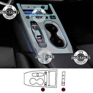 Audi A6 Uyumlu Vites Etrafı Piano Black Konsol Tpu Koruyucu 2li Set 2025-2026