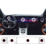 Mercedes GLB Uyumlu Dijital Gösterge ve Navigasyon 9H Nano Ekran Koruyucu 4'lü Set 2026-2027 - Görsel 2