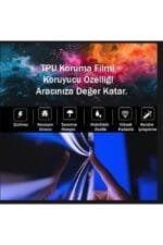 Volkswagen Tayron Uyumlu Vites Etrafı Piano Black TPU Koruyucu 2025-2026 - Görsel 3