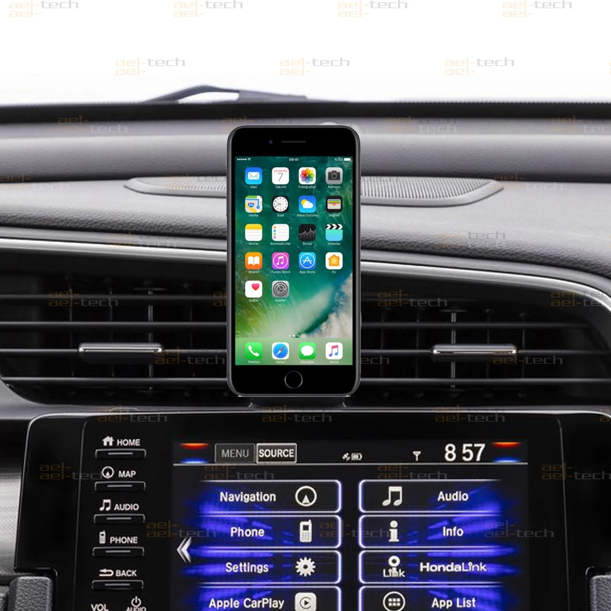 Honda Civic Fc5 ve Fk7 Uyumlu Telefon Tutucu 2016-2021 - Görsel 2