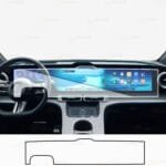 Mercedes GLC 400 Uyumlu Dijital Gösterge ve Navigasyon 9h Nano Ekran Koruyucu 2026-2027