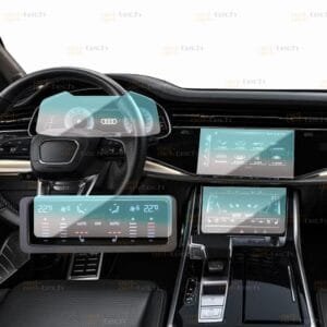 Audi Q7 Uyumlu Navigasyon , Dijital Gösterge Ve Klima Kontrol 9h Nano Koruyucu 4lü Set 2020-2026