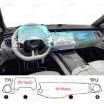 Mercedes S Class Uyumlu Dijital Gösterge,Navigasyon,Menfez 9h Nano Ekran Koruyucu 4lü Set 2026-2027