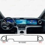 Mercedes GLC 200 Uyumlu Dijital Gösterge ve Navigasyon 9h Nano Ekran Koruyucu 3lü Set 2026-2027 - Görsel 2