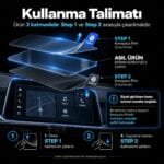 Renault Kangoo Uyumlu Dijital Gösterge 9H Nano Ekran Koruyucu 2024-2026 - Görsel 6