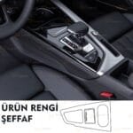 Audi A4 Vites Etrafı Piano Black Konsol Esnek Nano Ekran Koruyucu 2020-2024 - Görsel 2