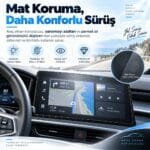 Bmw i7 Uyumlu MAT Görünüm Multimedya ve Sağ Yolcu Ekran 9h Nano Ekran Koruyucu 2026-2027 - Görsel 3