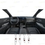 Kia Sportage Cool,Live,Vision Uyumlu Ön Ve Arka Kapı Kolları TPU Koruyucu 4lü Set 2026-2027