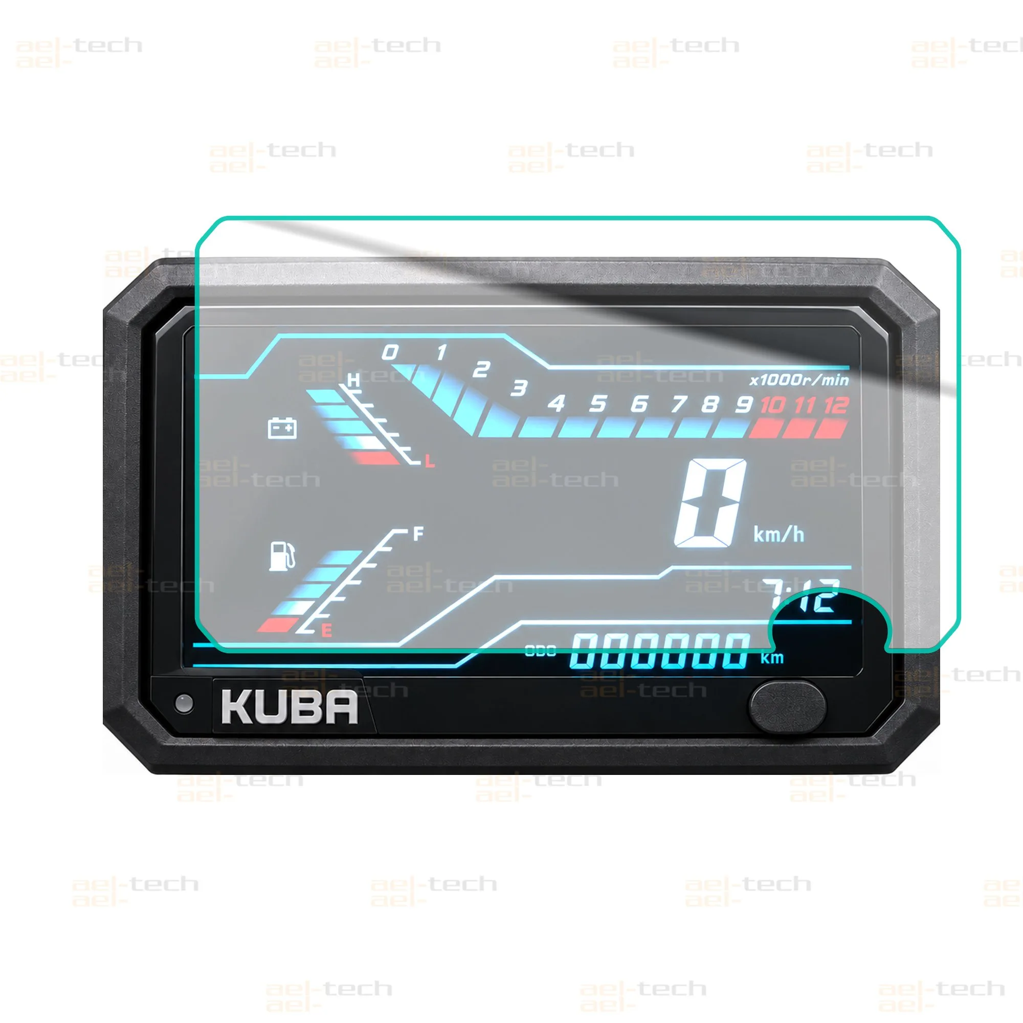 Kuba Motor Xrs 50 Uyumlu Gösterge Esnek Nano Ekran Koruyucu - Görsel 1